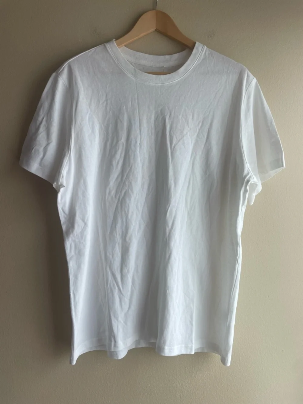 New Everlane Men Crew Neck White Tee Shirt Size Large - Picture 1 of 9